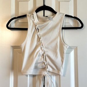 H&M white tank top. Size XS. Never worn tags still attached.
